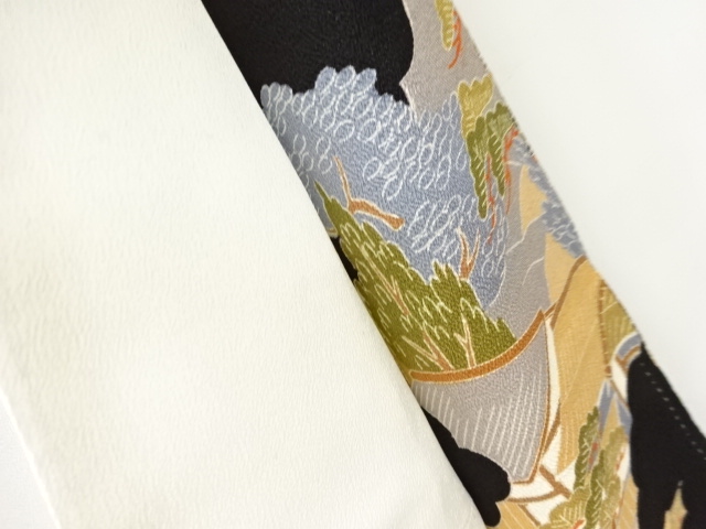  作家物　祭風景模様留袖（比翼付き）